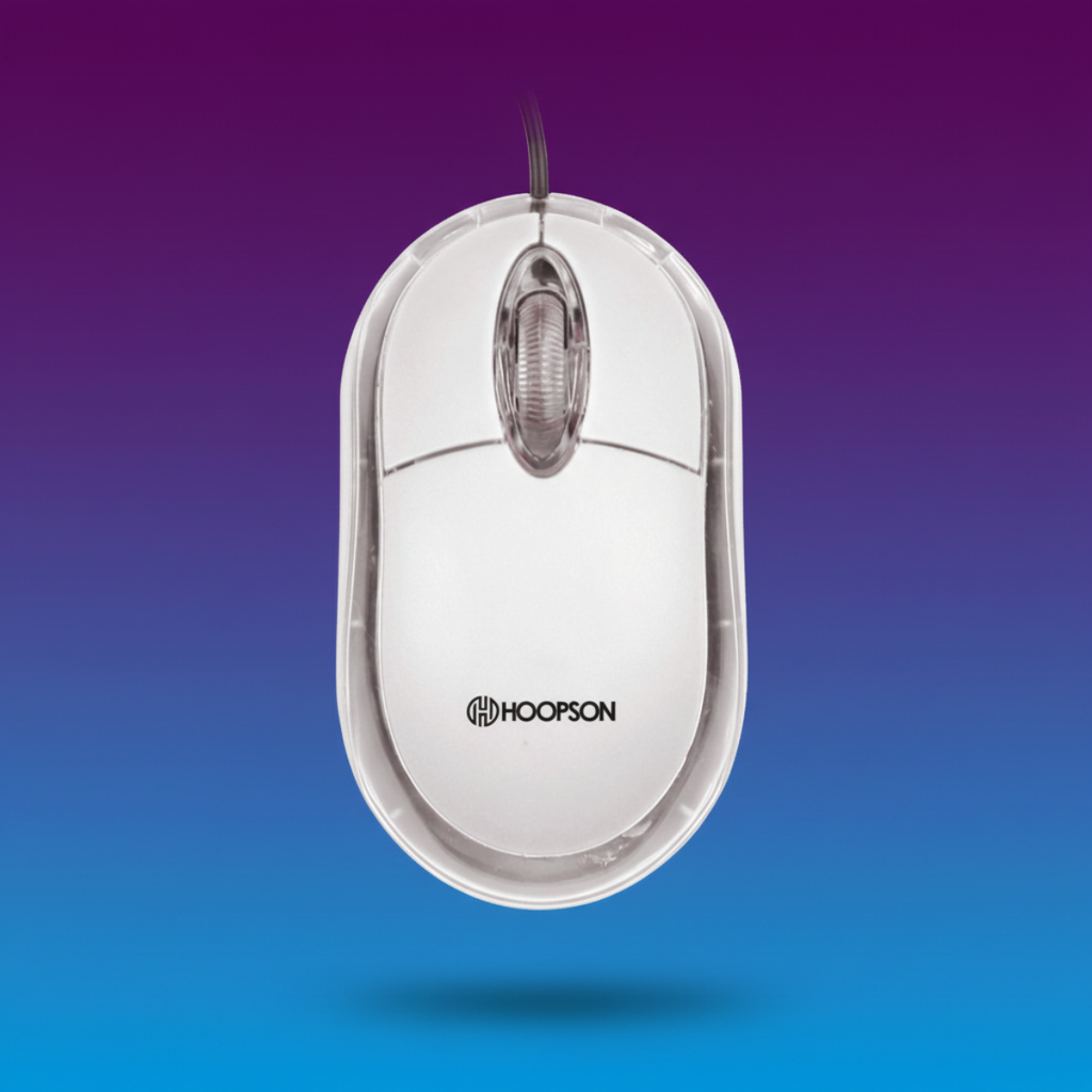 Mouse com fio Óptico  usb Hoopson MS-035B — cinza 1200dpi