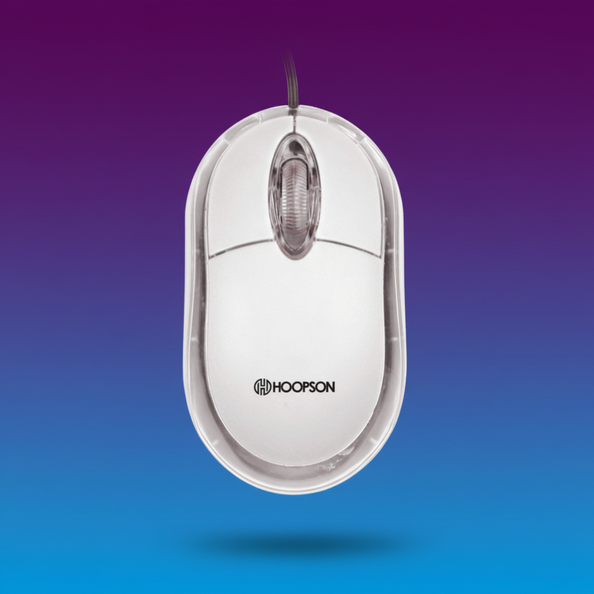 Mouse com fio Óptico  usb Hoopson MS-035B — cinza 1200dpi