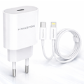 Carregador 30w Hmaston Lightning Tipo-c iPhone Completo branco