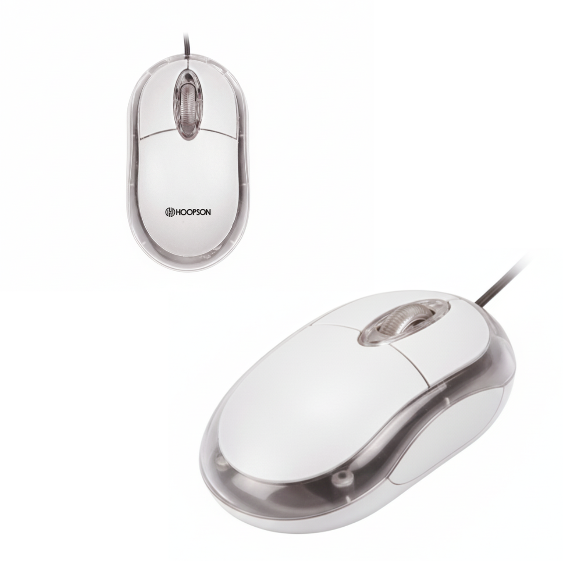 Mouse com fio Óptico  usb Hoopson MS-035B — cinza 1200dpi