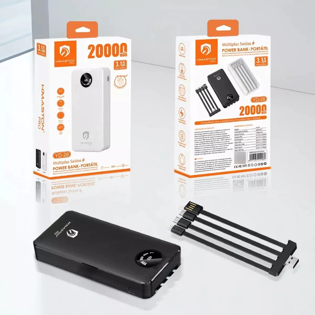 HMaston YD28 Carregador Portátil Alta Capacidade