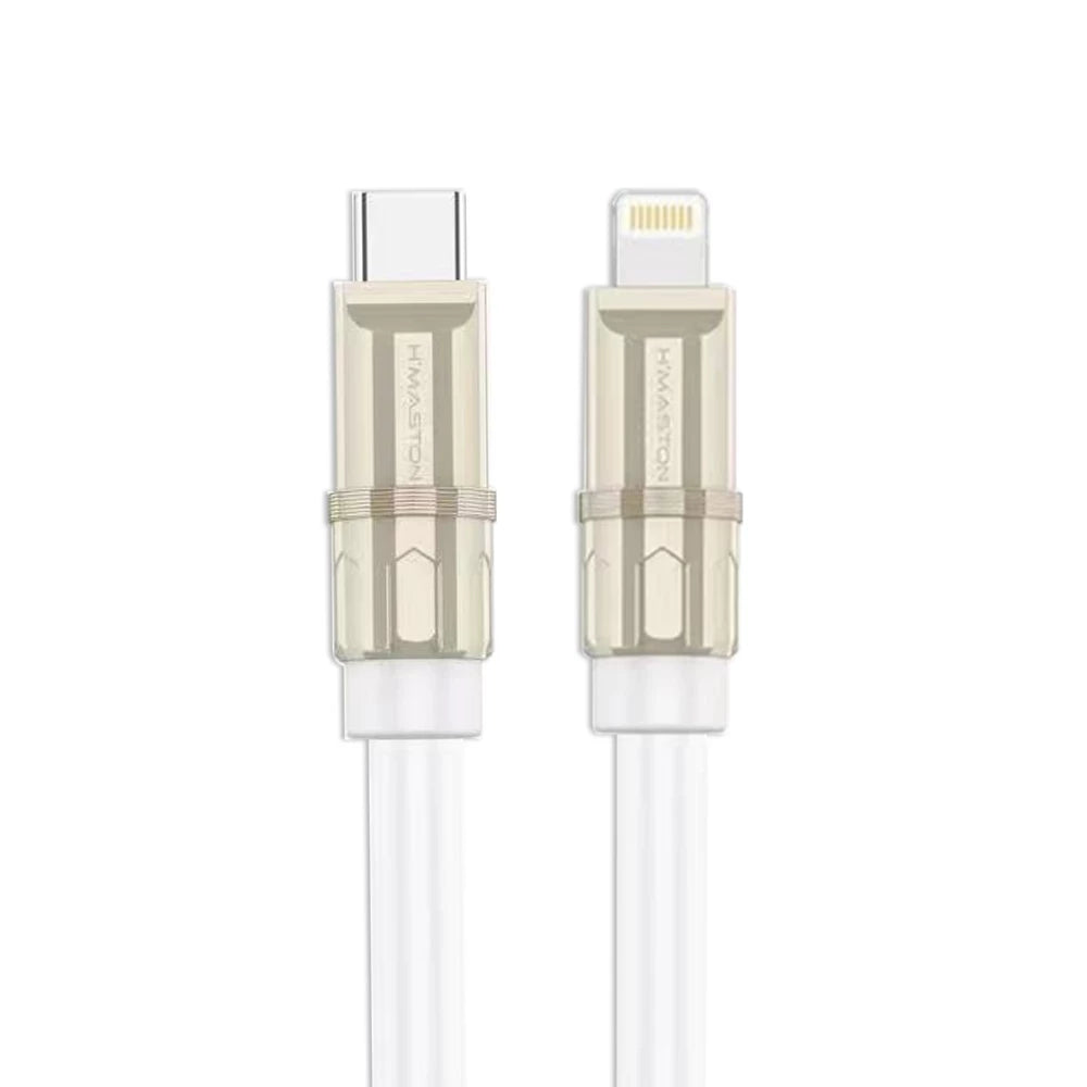 H'Maston SJX27 Cabo Tipo C para Lightning Rápido 65W - Carregamento Turbo 1m