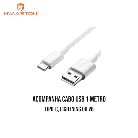 Carregador Turbo H'maston 15w Lr18-2 iPhone