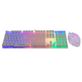 Kit Gamer Teclado e Mouse RGB Hoopson TPC-096KB - Branco
