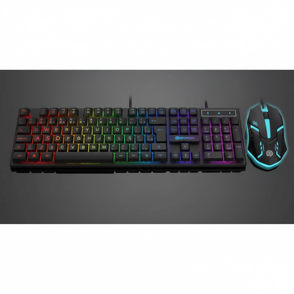 Kit Gamer RGB Preto